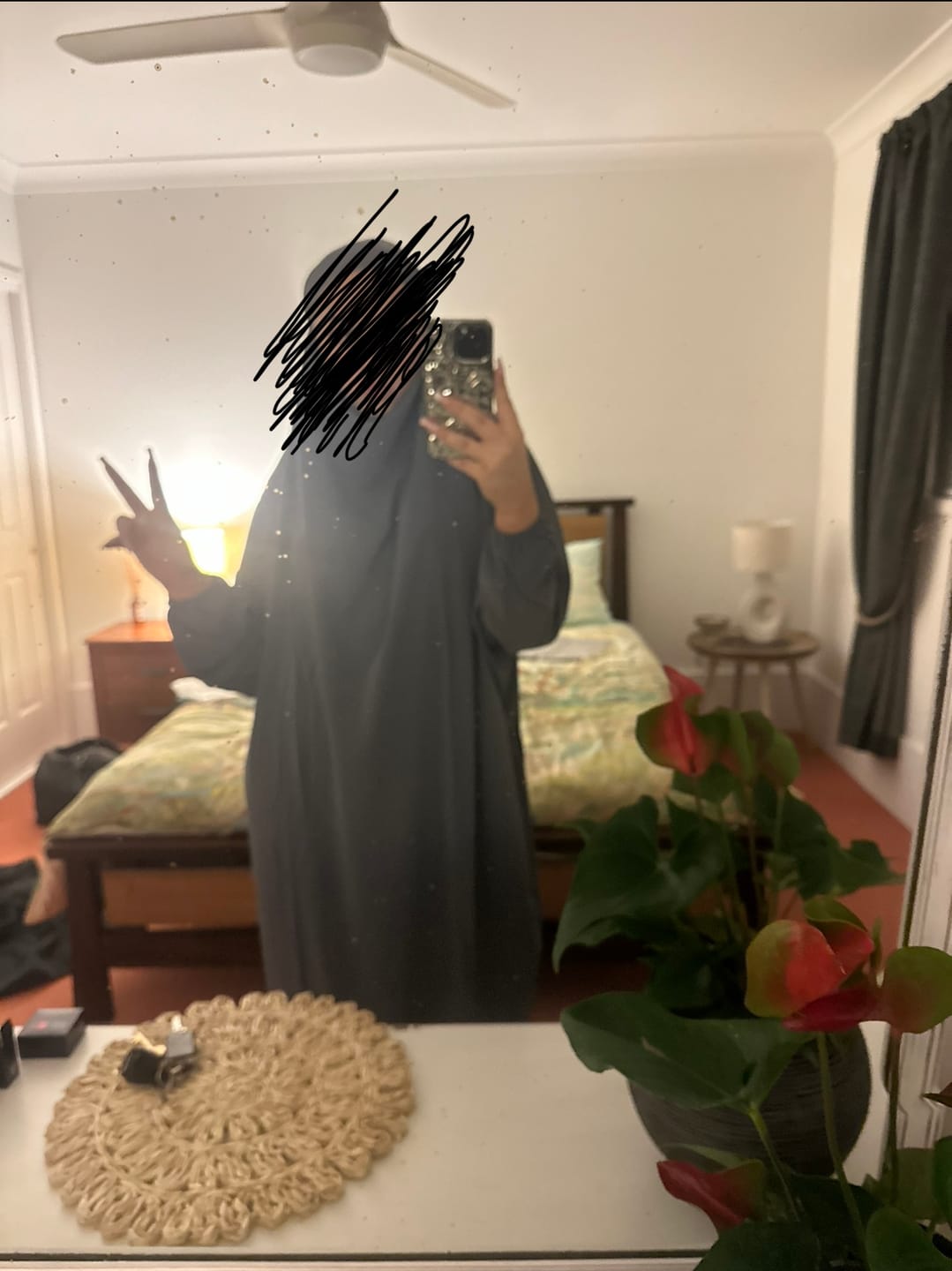 Customer photo review of One Piece Prayer Jilbab - Charcoal