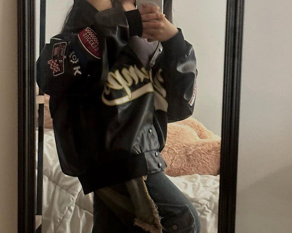 Customer photo review of Aelfric Eden Racing Leather Jacket