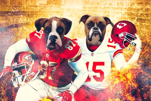 Customer photo review of 'Kansas City Doggos' Personalized 2 Pet Poster