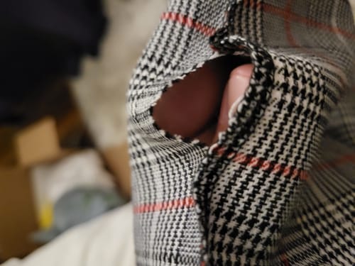 Customer photo review of Frank Hardy Alpha Plaid Shorts
