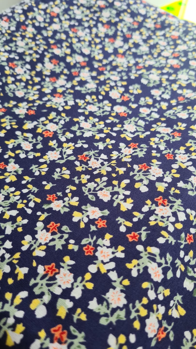 Customer photo review of Small Floral Garden Cotton Poplin Fabric
