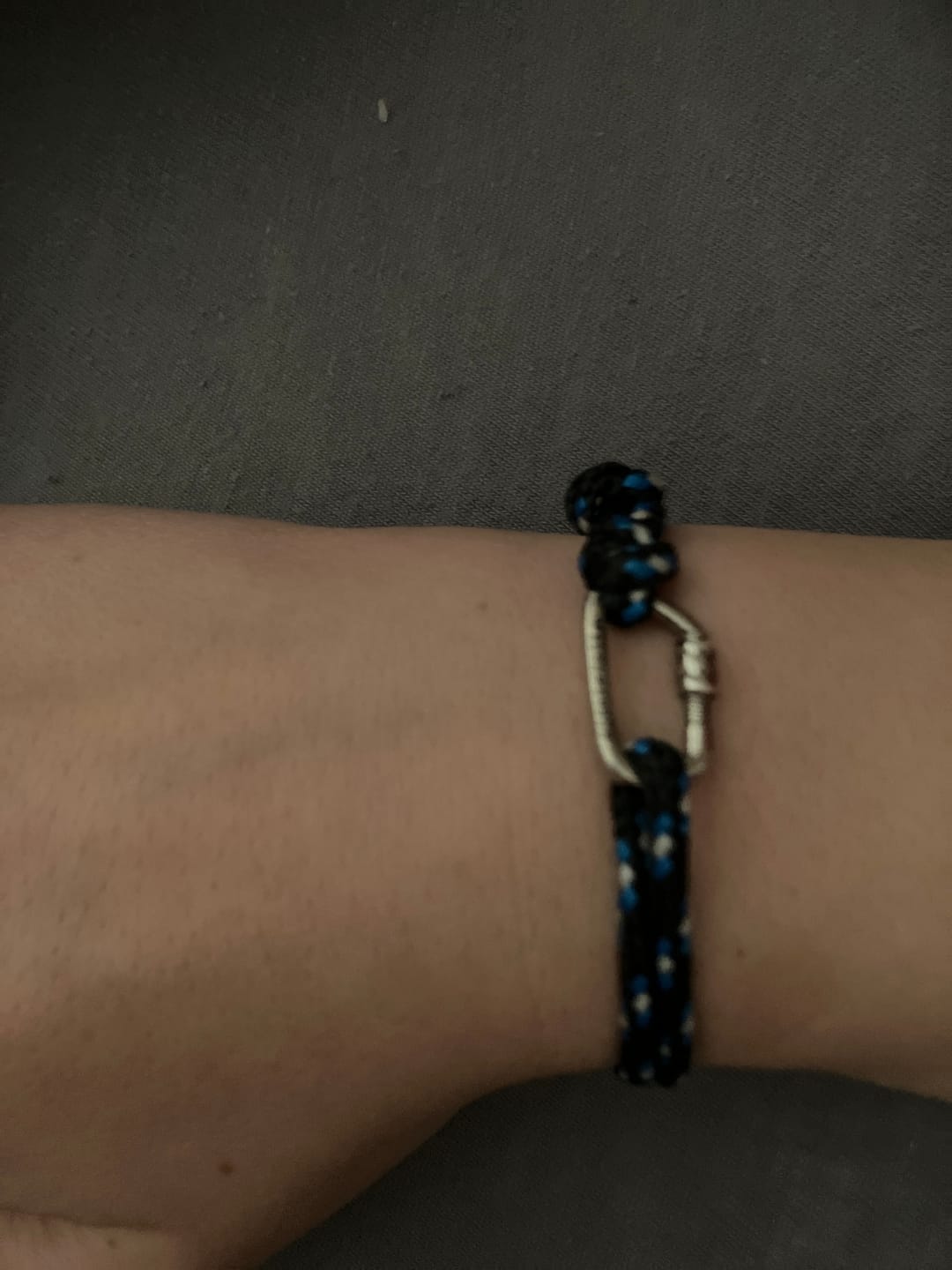 Customer photo review of BERGMENSCH® Karabiner Armband 925 Sterling Silber