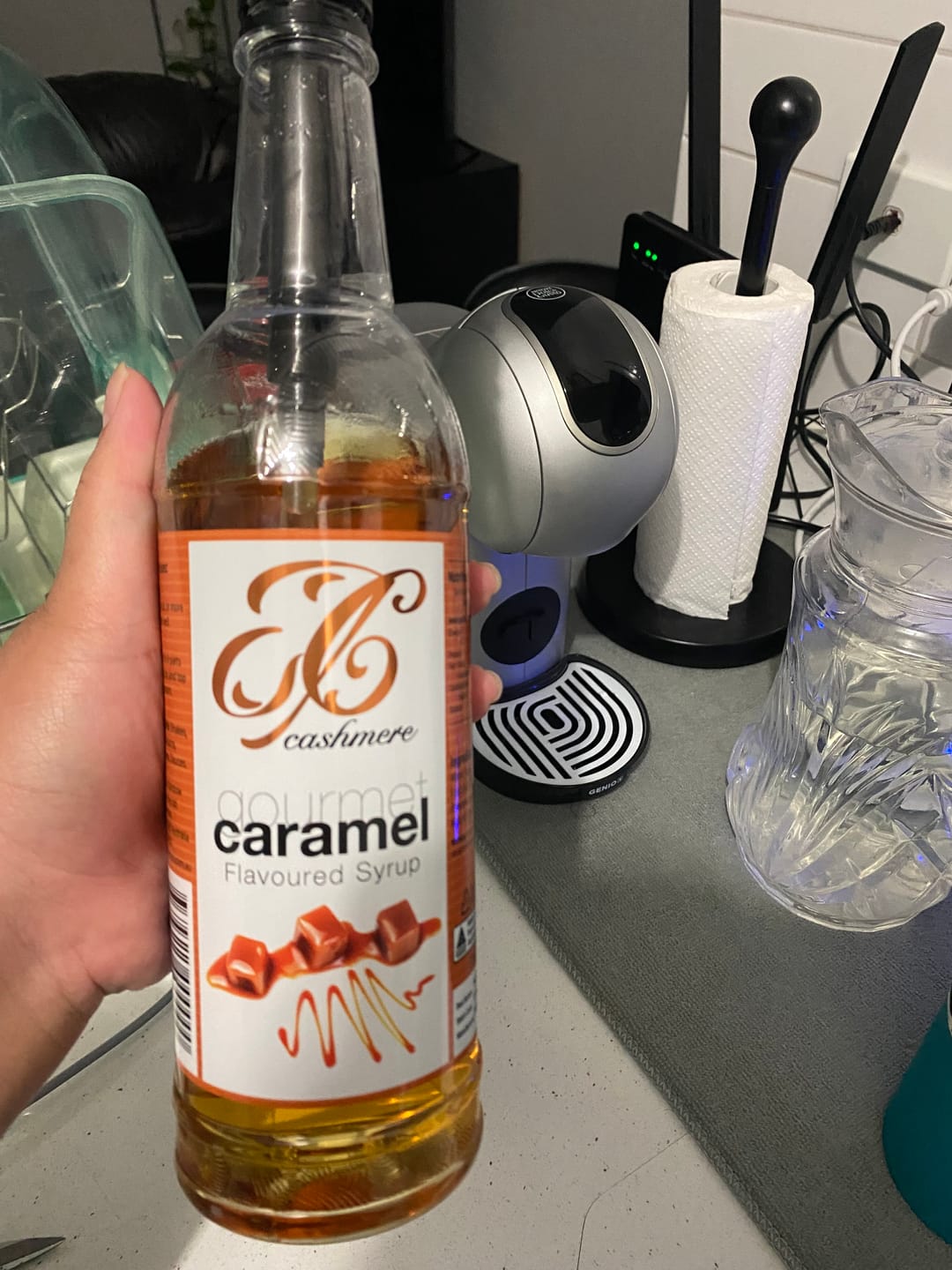 Customer photo review of Caramel Coffee Syrup