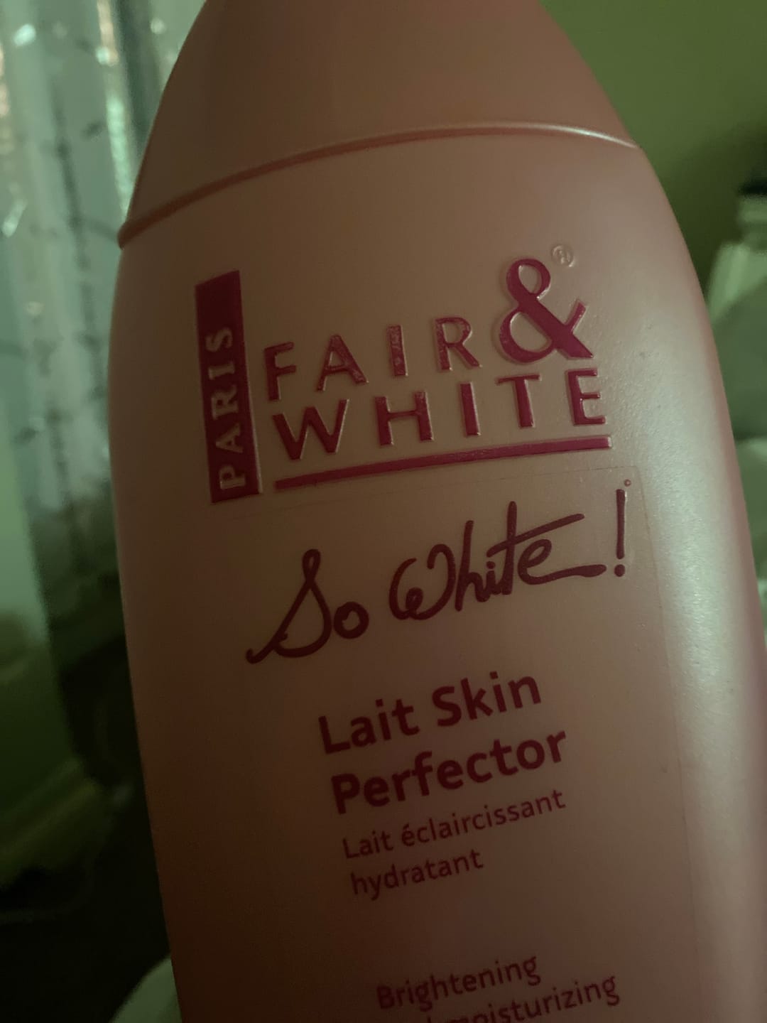 Customer photo review of Fair and White So White Skin Perfector Body Lotion 500ml / 16.90 fl oz