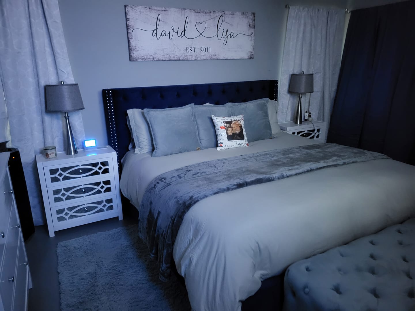 Customer photo review of Personalized "Couple's Names" Premium Panoramic Canvas