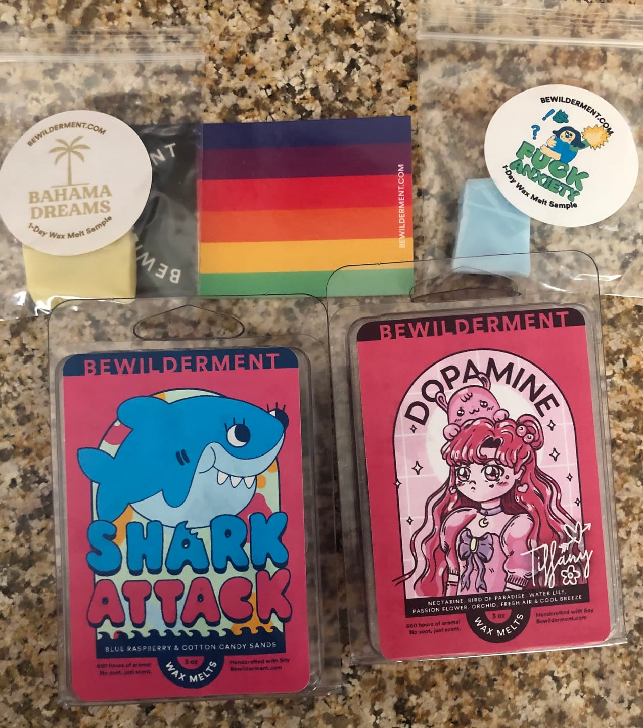 Customer photo review of Shark Attack Wax Melts