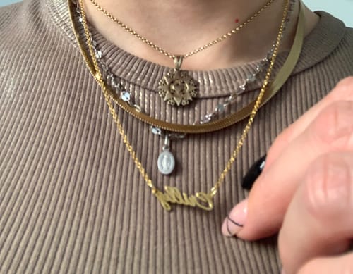 Customer photo review of Collana Nome
