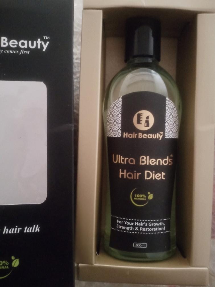 Customer photo review of Ultra Blends Hair Diet Oil