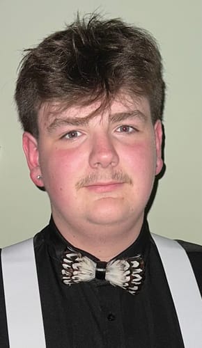 Customer photo review of The Lincoln- Feather Bow Tie
