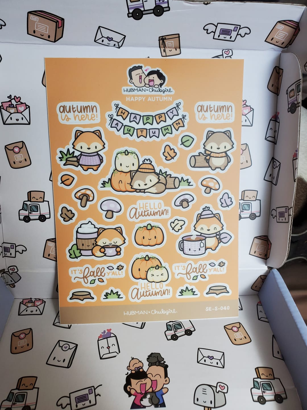 Customer photo review of Happy Autumn Sticker Sheet