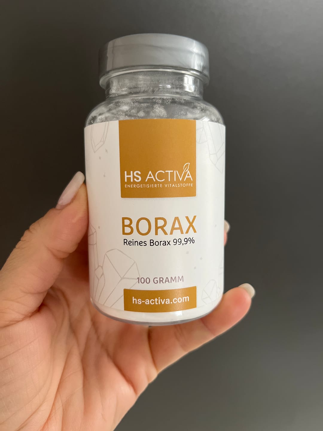 Customer photo review of Borax I Pharmazeutische Reinheit 99,9% I 100 Gramm
