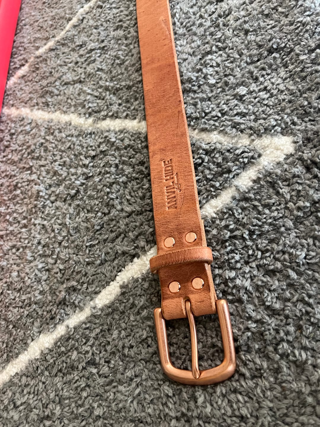 Customer photo review of The Patina King Belt
