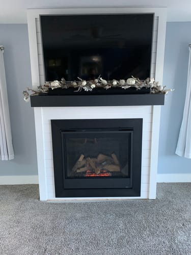 Customer photo review of Custom Metal Shelves: Non-Combustible, 25+ Finishes, Any Size