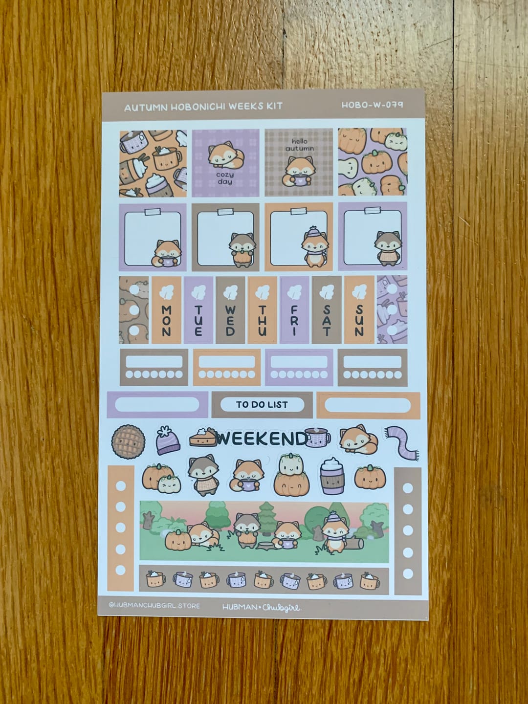 Customer photo review of Autumn Theme Hobonichi Weeks Kit