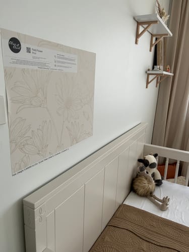 Customer photo review of Field Flower Beige Wallpaper
