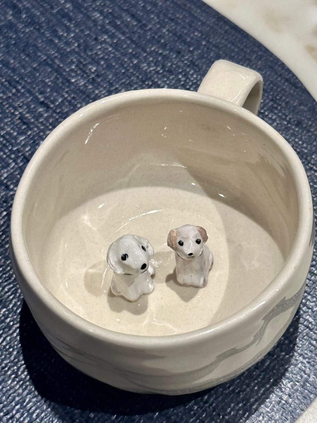 Customer photo review of Handmade Custom Pet's Figure Ceramic Mug