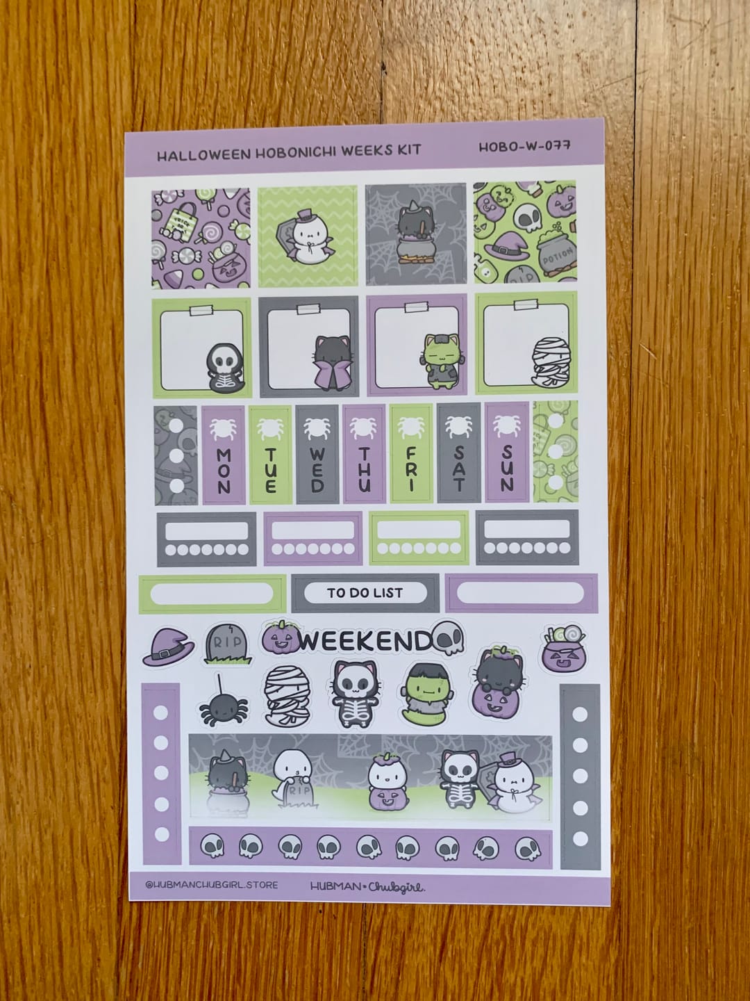 Customer photo review of Halloween Theme Hobonichi Weeks Kit