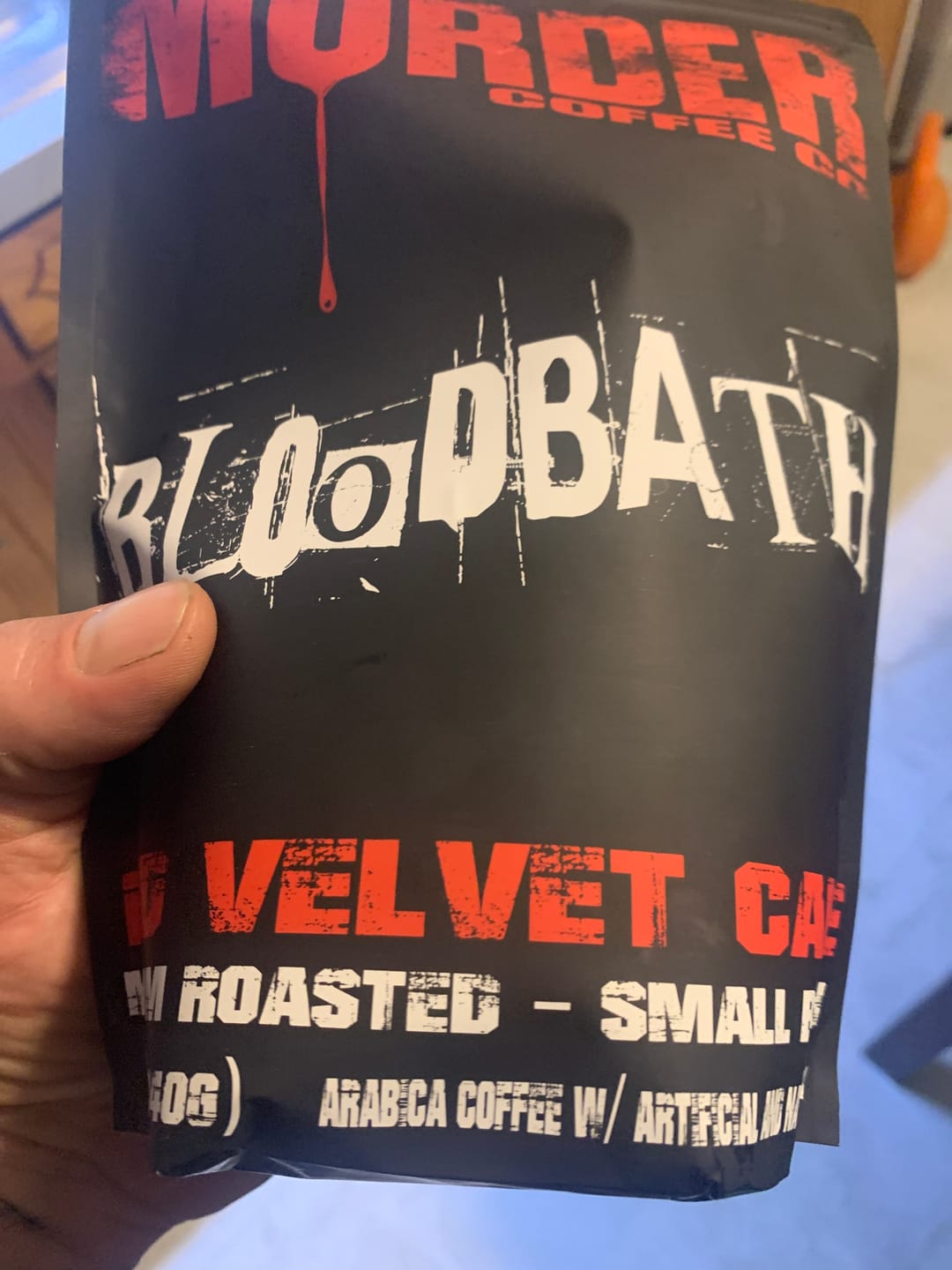 Customer photo review of Bloodbath - Red Velvet Cake