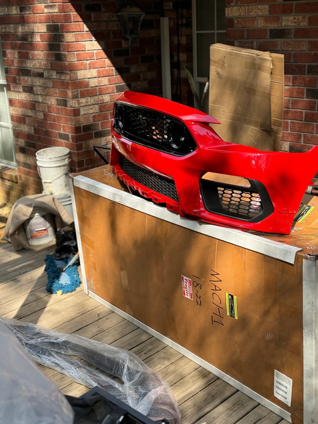 Customer photo review of 2015-23 Ford Mustang Mach 1 Conversion Front Bumper Kit