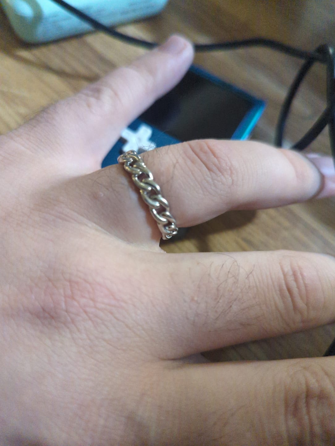 Customer photo review of MINI CUBAN RING