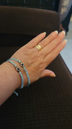 Customer photo review of Gravet Personalisiertes Armband (4mm - Light & Finesse)