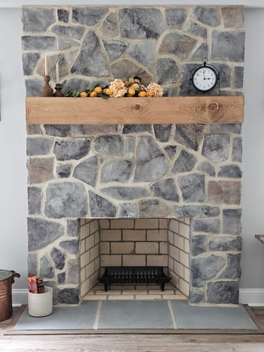 Customer photo review of Rustic Mantels