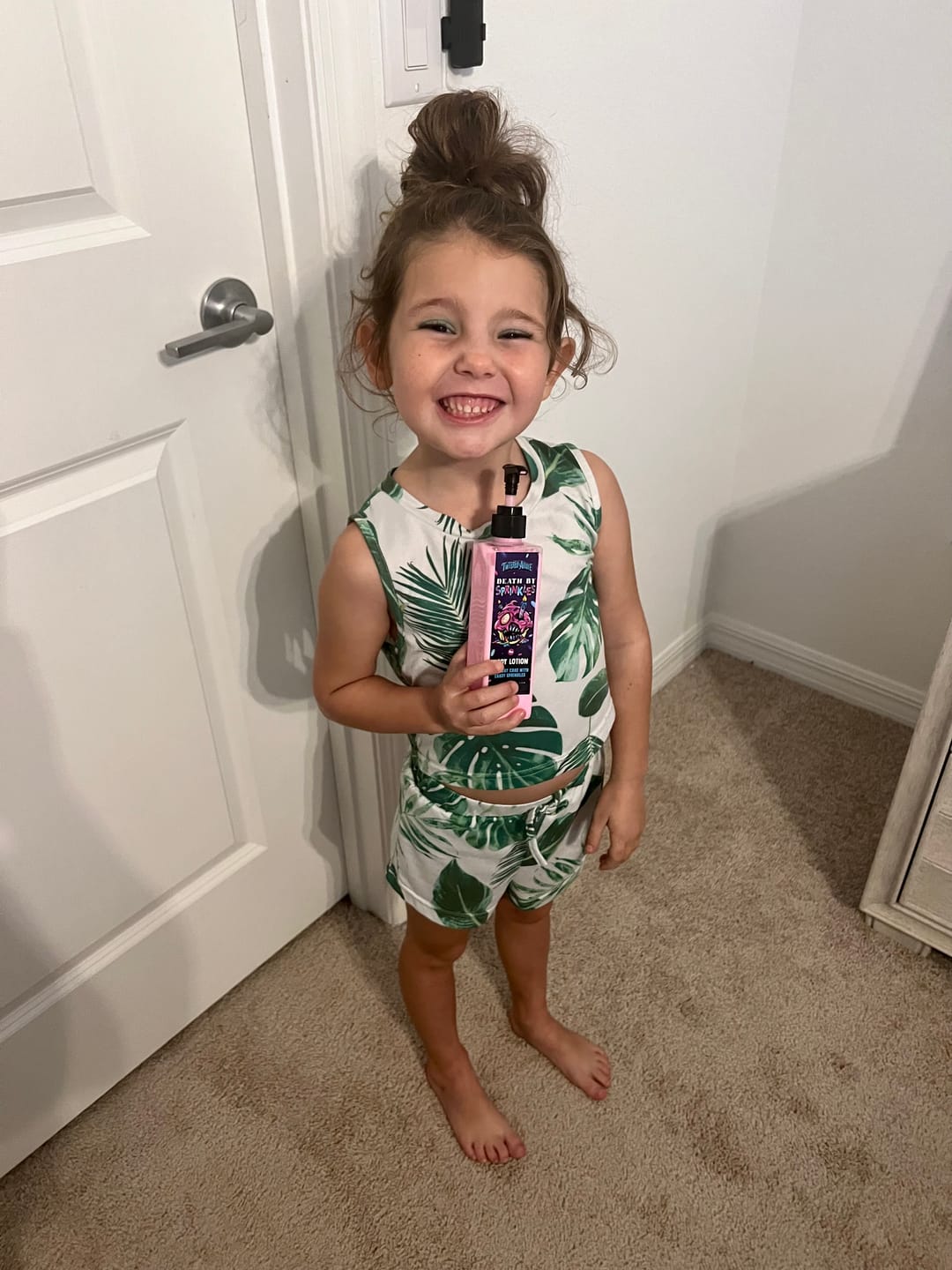 Customer photo review of Death by Sprinkles Body Lotion (Birthday Cake)