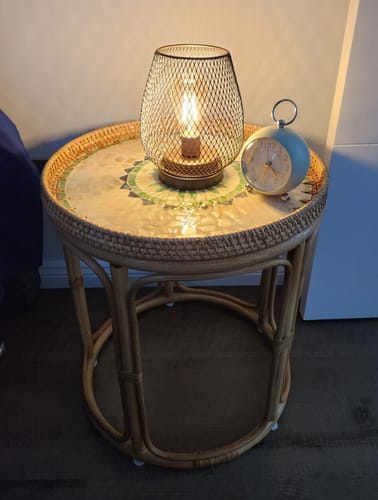 Customer photo review of Oasis Rattan Table