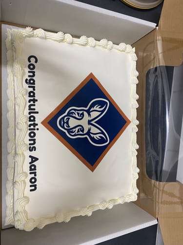 Customer photo review of A3 Rectangle Custom Edible Icing Image