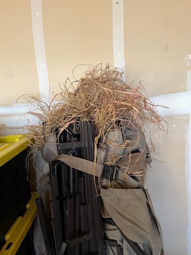 Customer photo review of Hunting Blind Raffia Grass (Pack)
