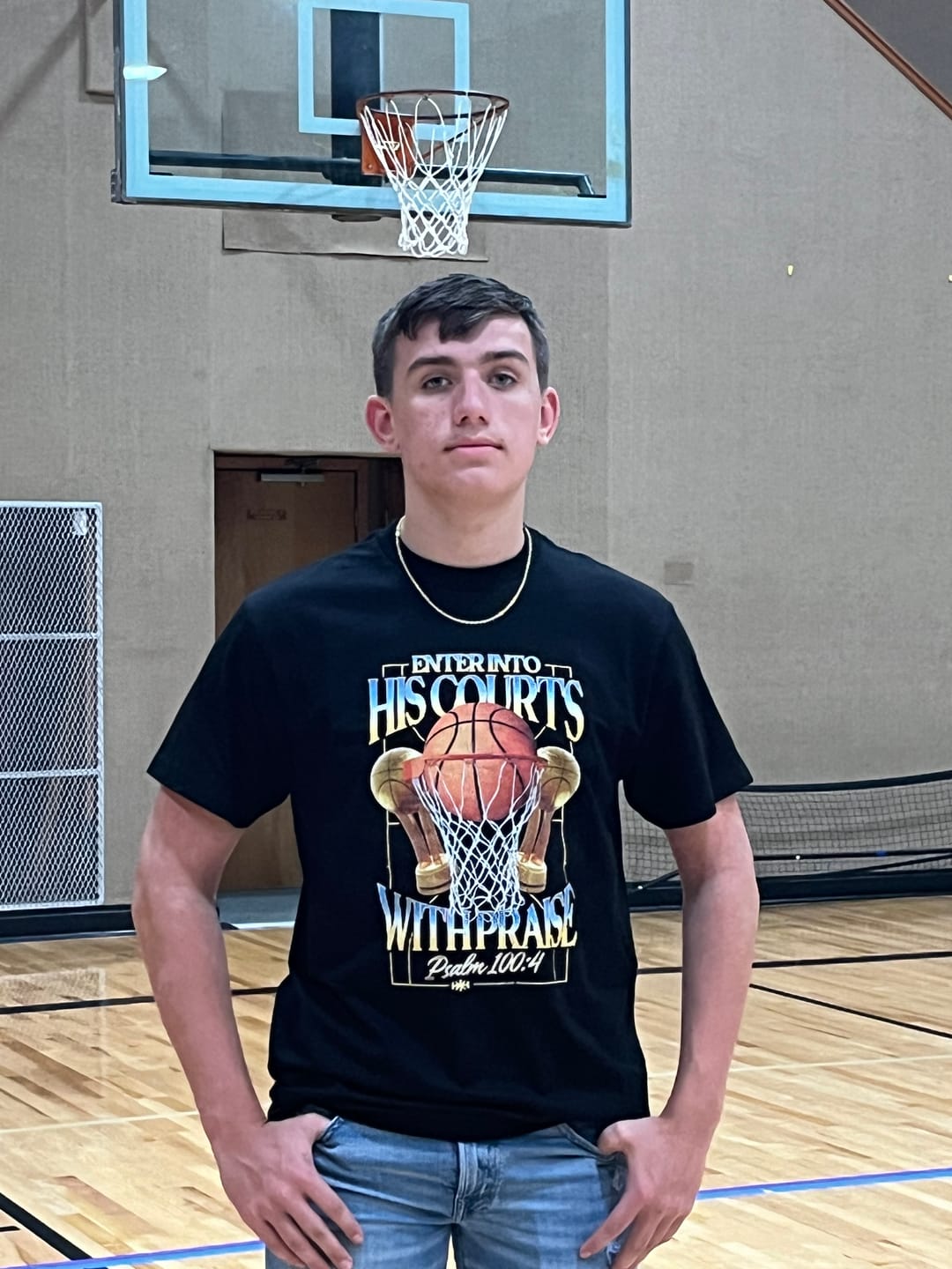 Customer photo review of Courts with Praise  - Premium Graphic Tee