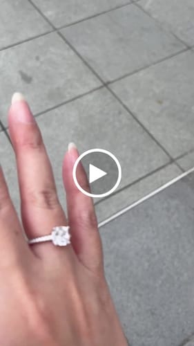 Customer video review of AURORA'S CUSHION RING