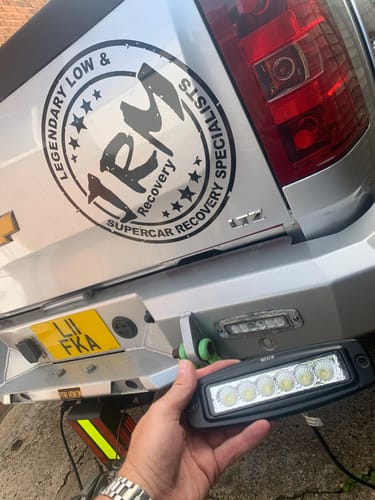 Customer photo review of Westin Single Row 6 x 3W Bridgelux w/terminated wiring (set of 2) - Black 09-1918FM6