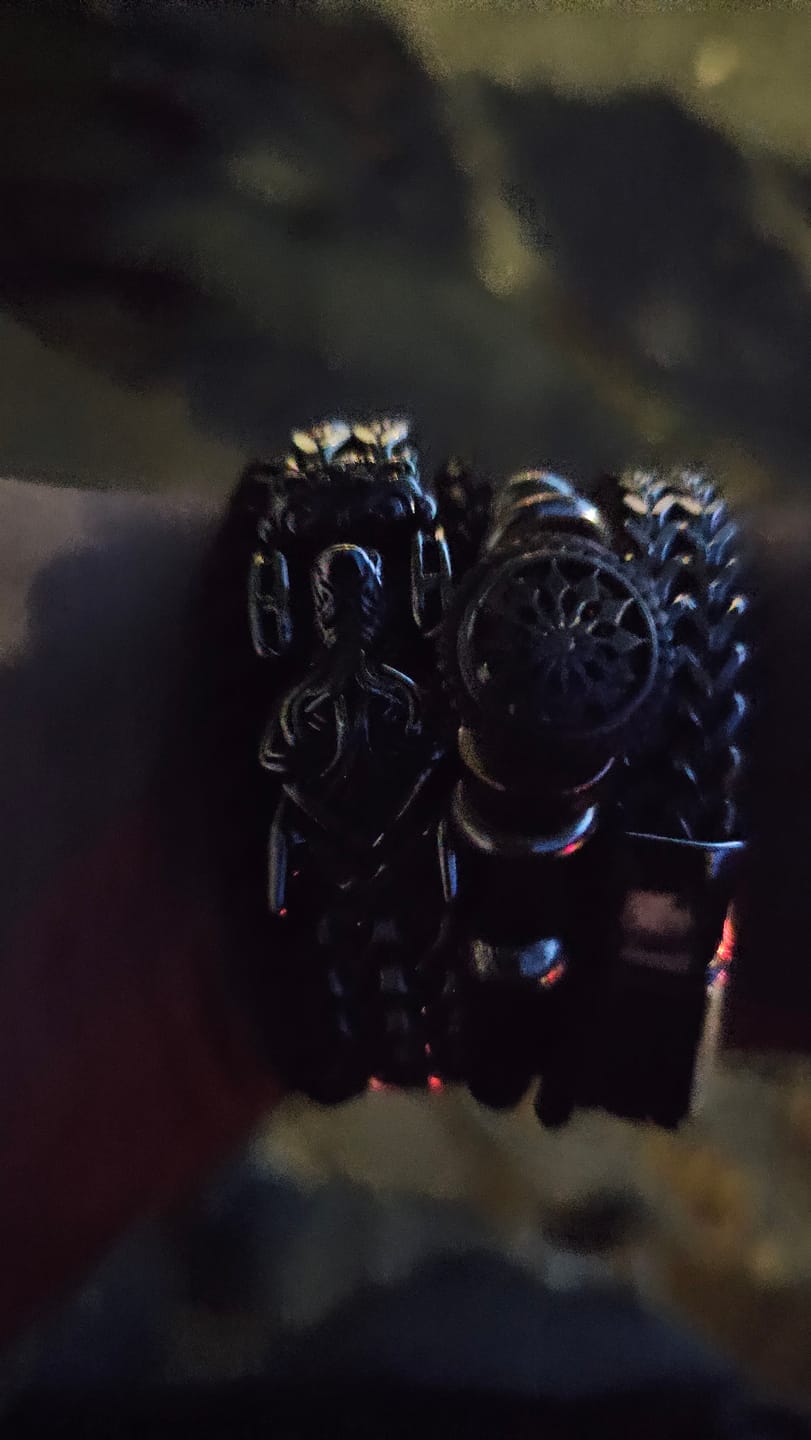 Customer photo review of Fenrir - The Great Wolf - Stainless Steel Bracelet