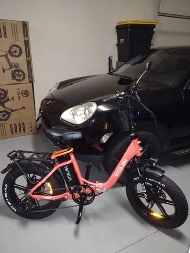 Customer photo review of V3 Folding Fat Tires Adult All Terrain Electric Bike