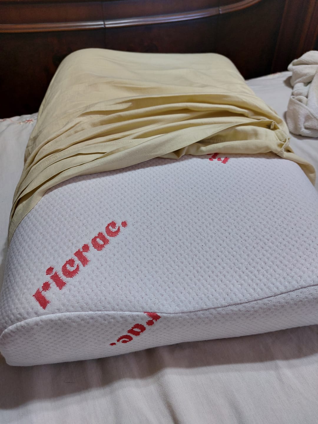 Customer photo review of Wavy Memory Foam Pillow