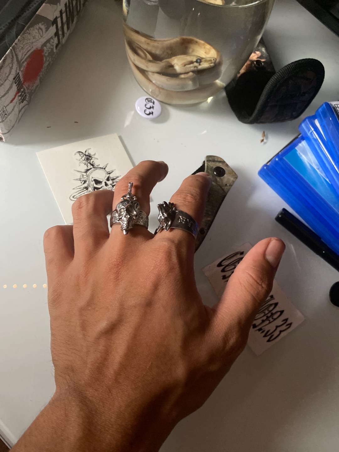 Customer photo review of HALLUCINOGENIC NIGHTMARE RING