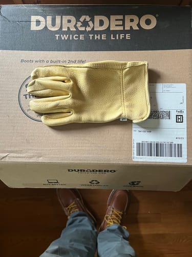 Customer photo review of 6 Inch Moc Steel Toe Boot