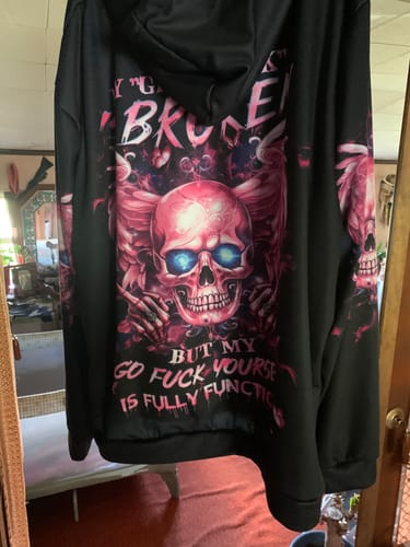Customer photo review of MY GIVE A F IS BROKEN ALL OVER PRINT - YHHG0408231