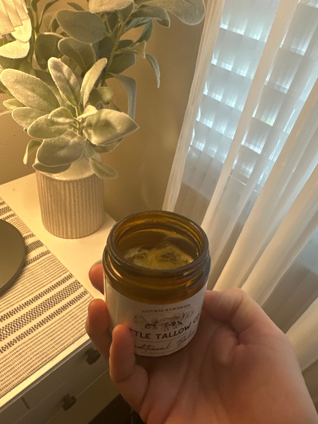 Customer photo review of Traditional Whipped Tallow Balm - 4oz Glass Jar