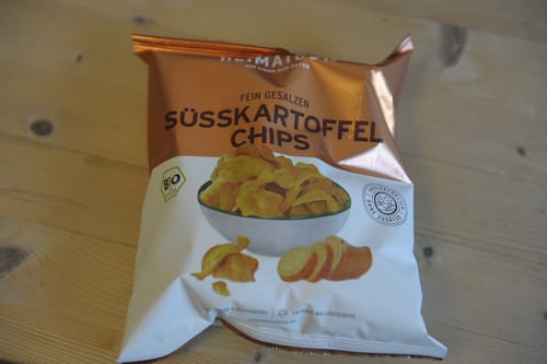 Kundenbewertung mit Foto zu Bio Süßkartoffel Chips