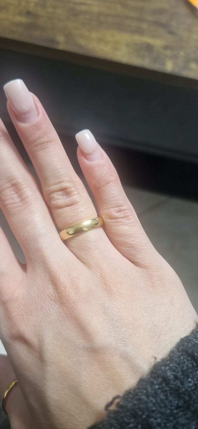 Customer photo review of Lena Ring | 18K vergoldet