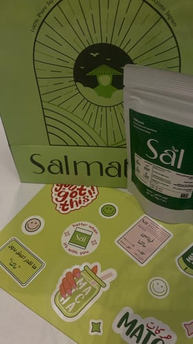 Customer photo review of Premium 1st Harvest Ceremonial Grade Matcha zip lock bag (30 g)