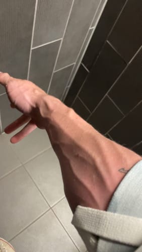 Customer photo review of Personal Record Advanced Elbow Wraps - PR903 - Snow Camo