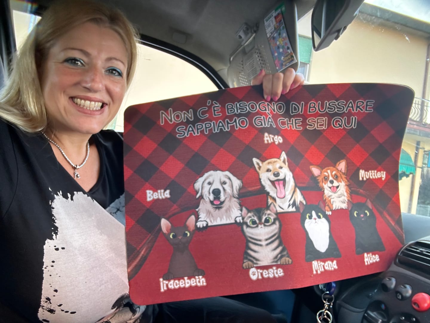 Customer photo review of Animaletti - Zerbino Personalizzabile
