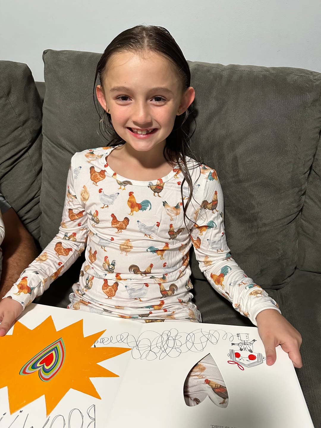 Customer photo review of Chicken Toddler/Youth Pajamas