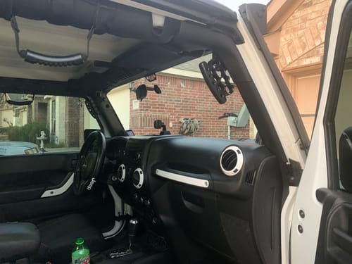Customer photo review of JK & JKU Rear Knuckle Grab Handles