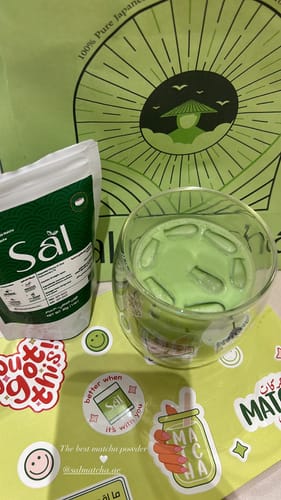 Customer photo review of Premium 1st Harvest Ceremonial Grade Matcha zip lock bag (30 g)