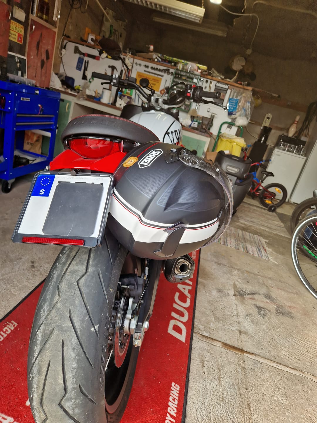 Customer photo review of Ducati Scrambler Helmet Hook (lock)