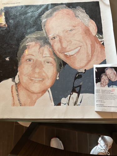 Customer photo review of Custom Paint By Numbers Kit - Upload Your Photo - Brush Set Included